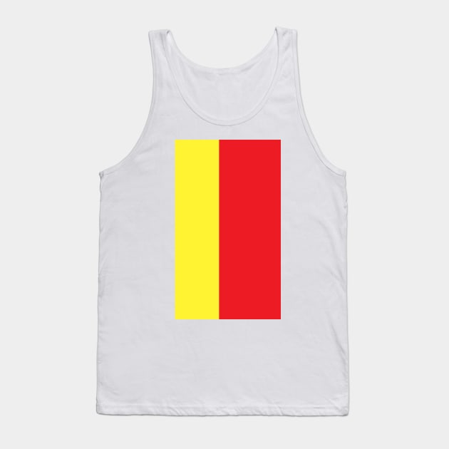 Classic Birmingham City Yellow Red Black 1970s Away Tank Top by Culture-Factory